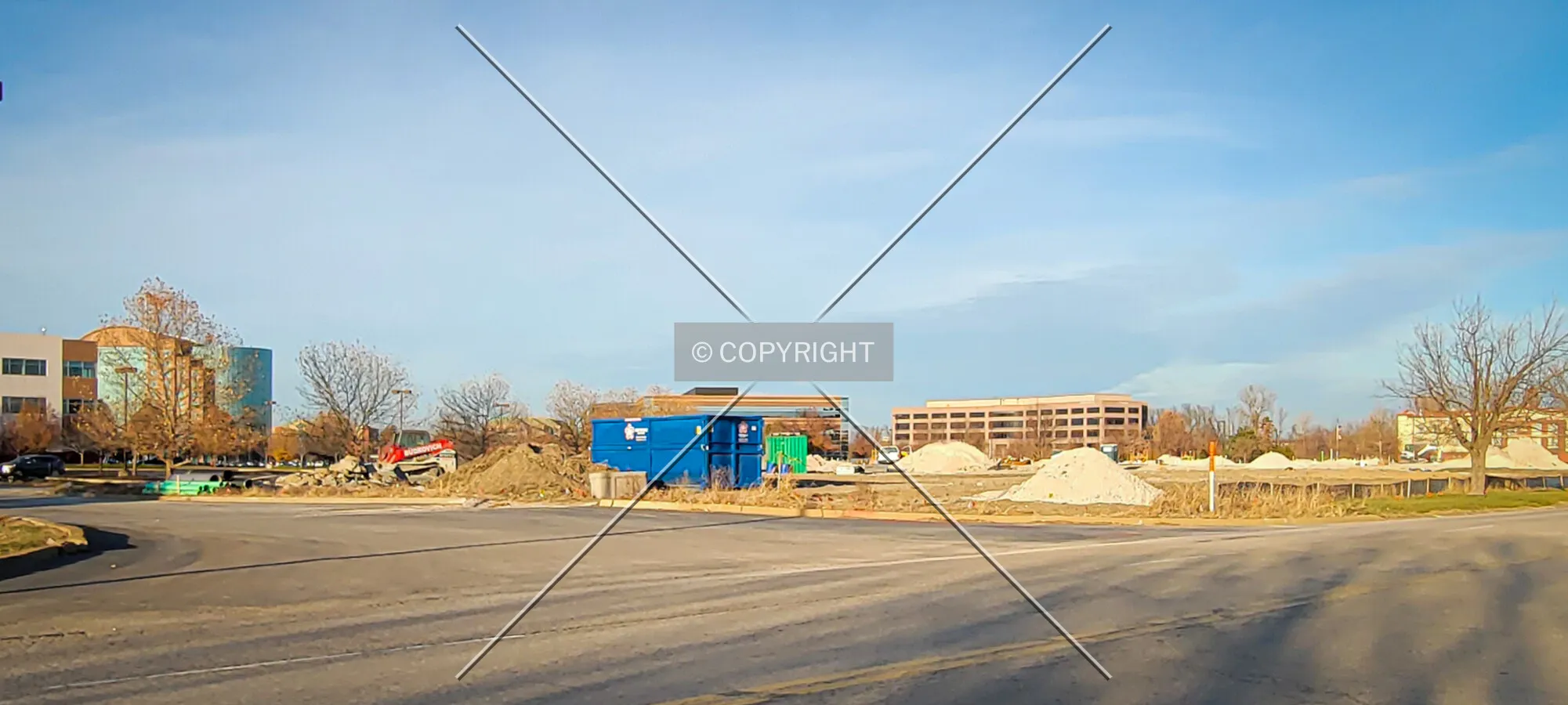 From the southwest during construction; December 1, 2021