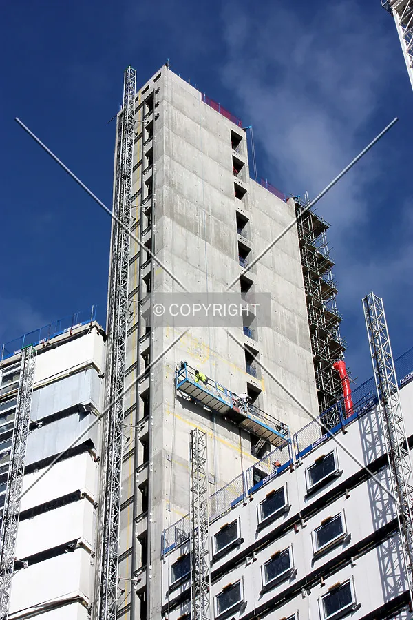 View of the top of the core