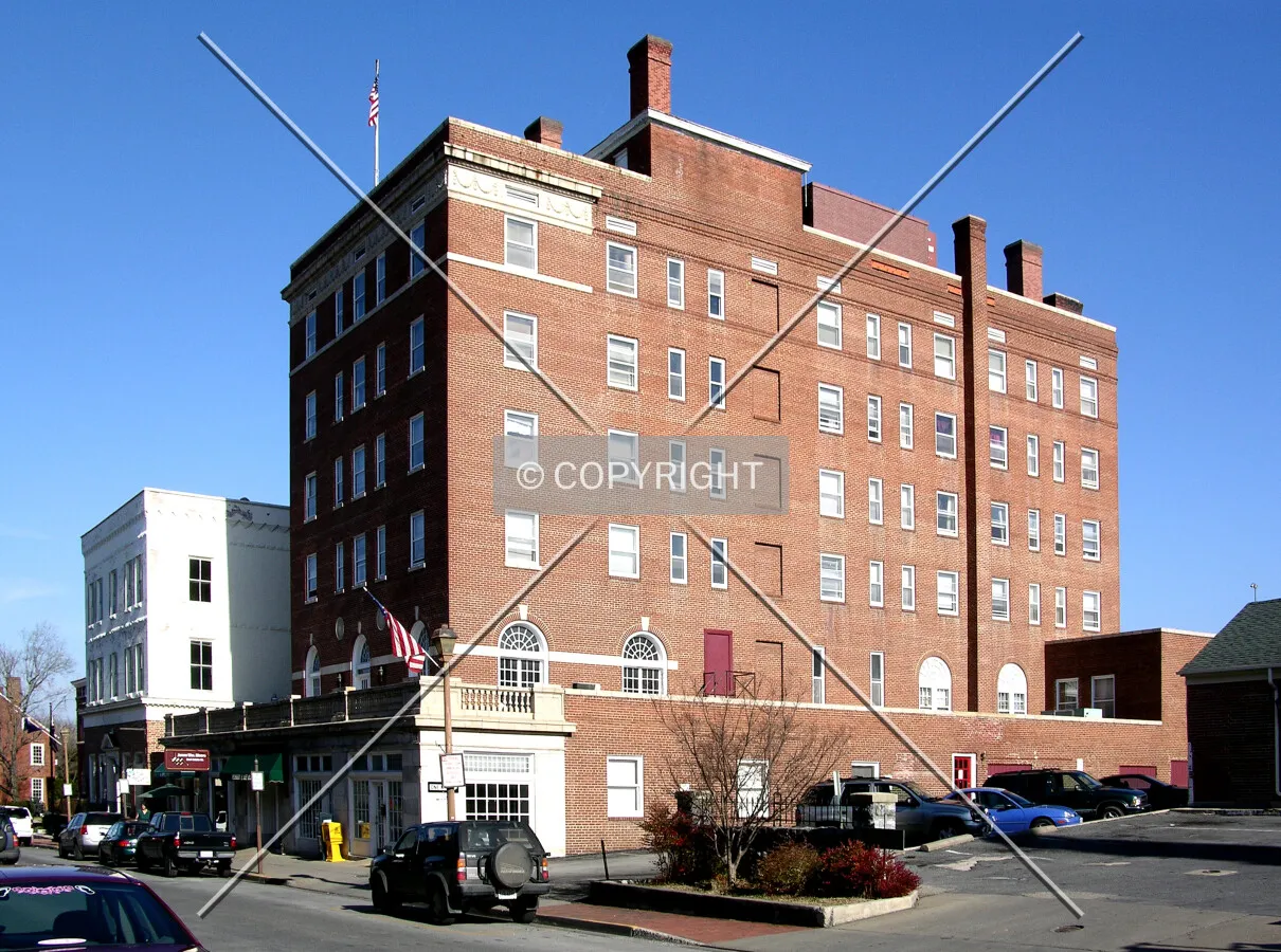From across Main Street to the southwest