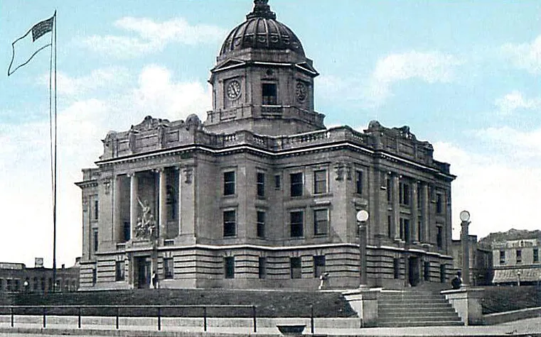 Vintage view from the southeast