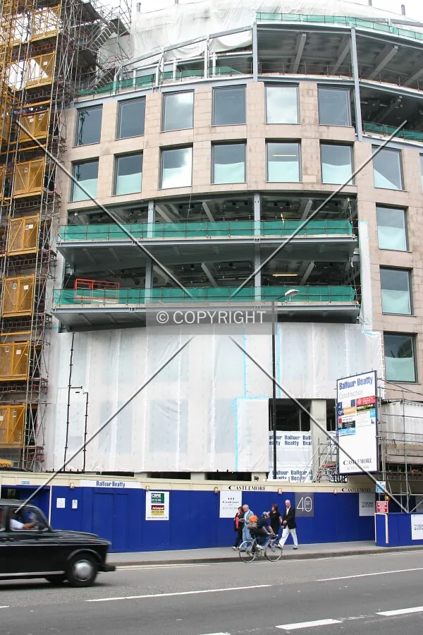 Façade progress on the west side