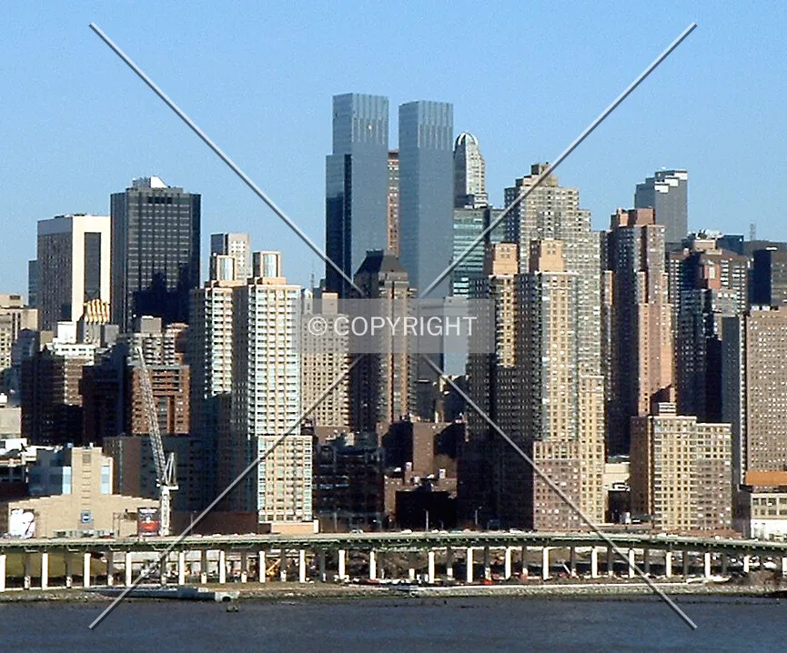 View southeast from West New York