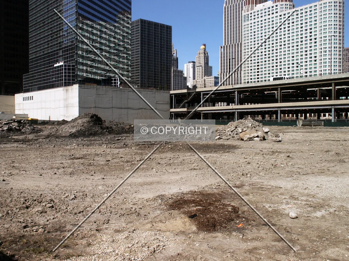Looking over the fence at the southeast corner