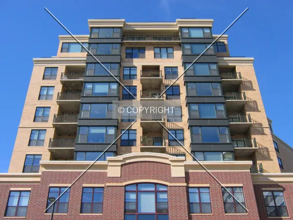 Looking up from East Wilson Street
