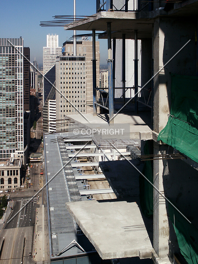 Balconies near the southwest corner
