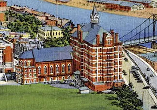 Vintage view from the southwest