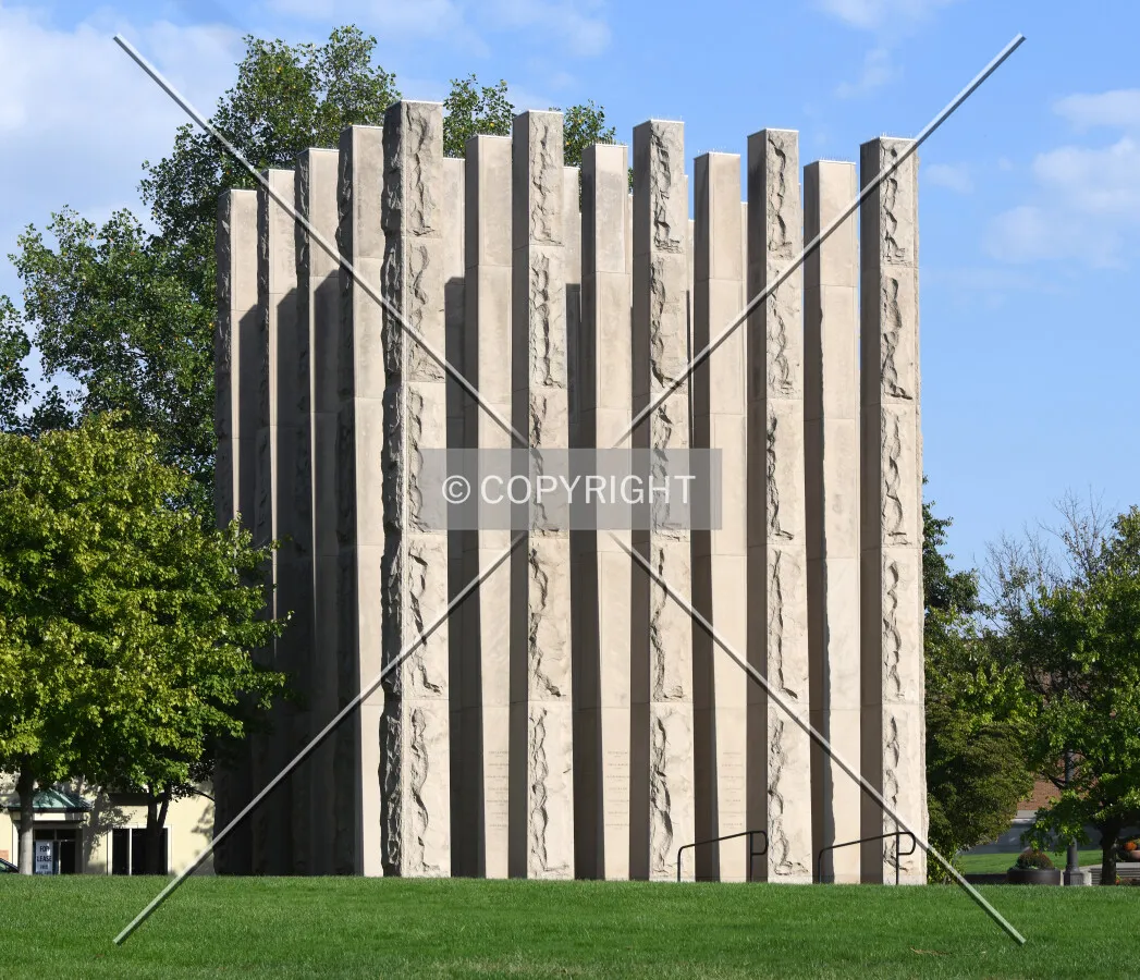 Veterans Memorial from the northwest