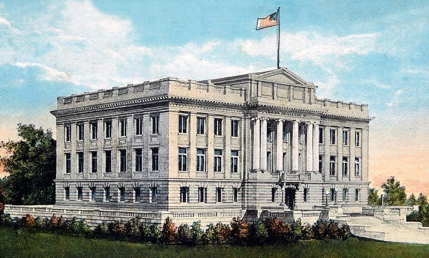 Vintage view from the southeast