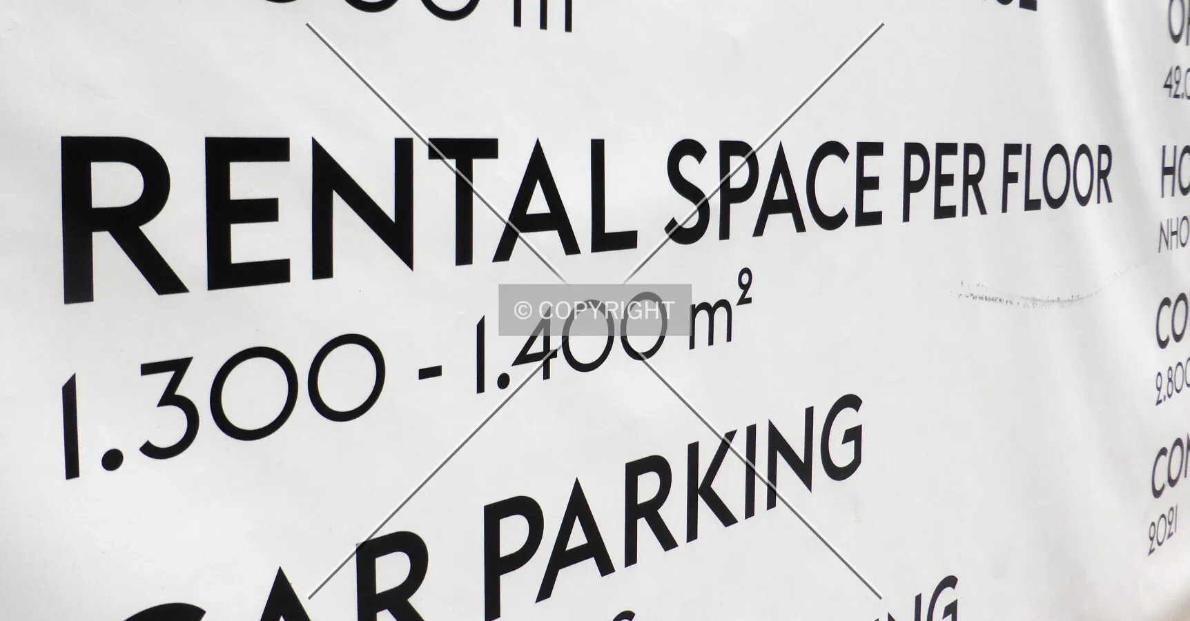 Rental space per floor - 1400 square meters