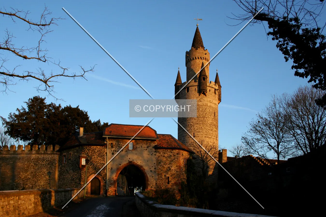North gate with the Adolfsturm behind it