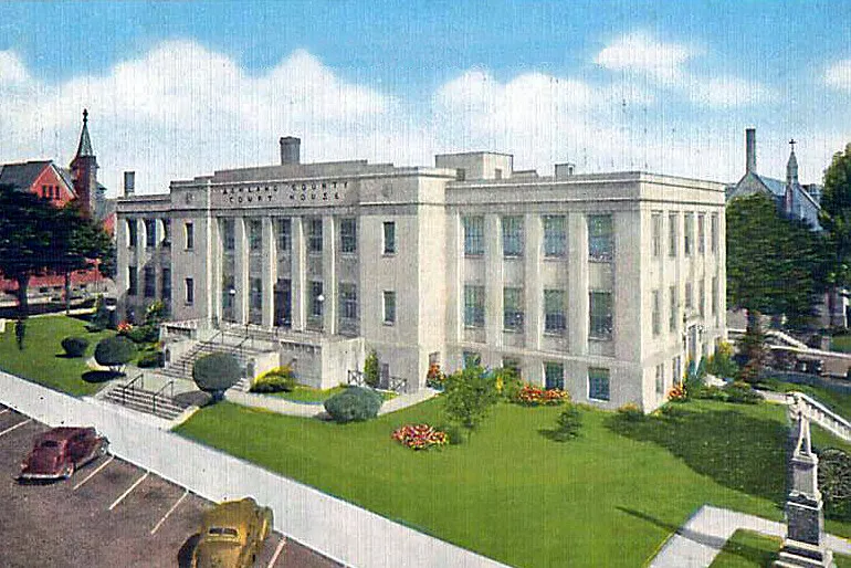 Vintage view from the southeast