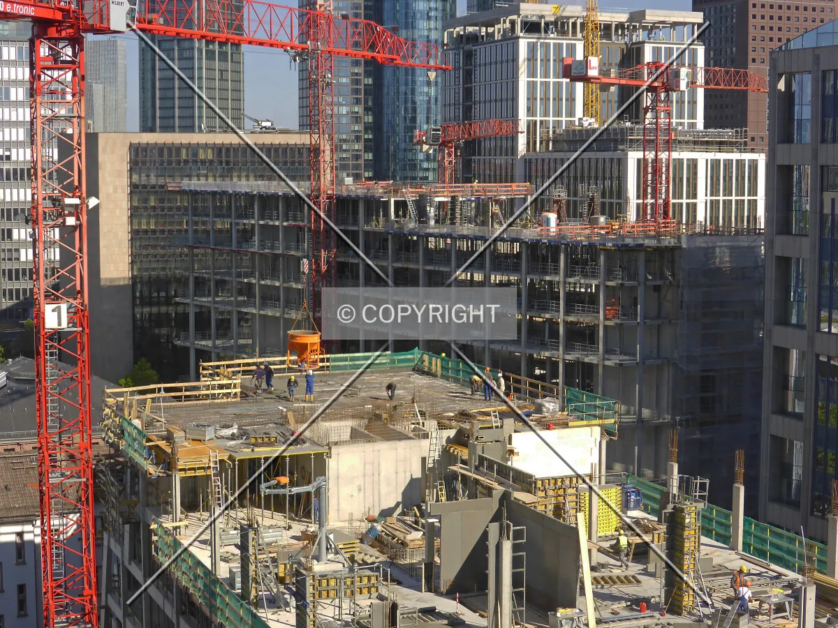 The MainZero building in the background