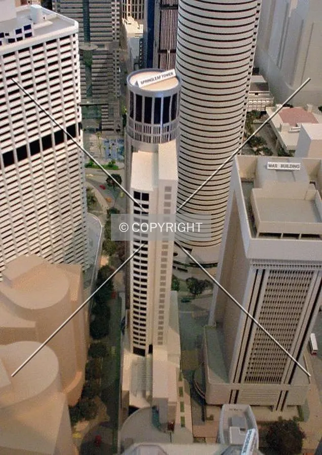 Springleaf Tower in the Singapore city model at URA Centre