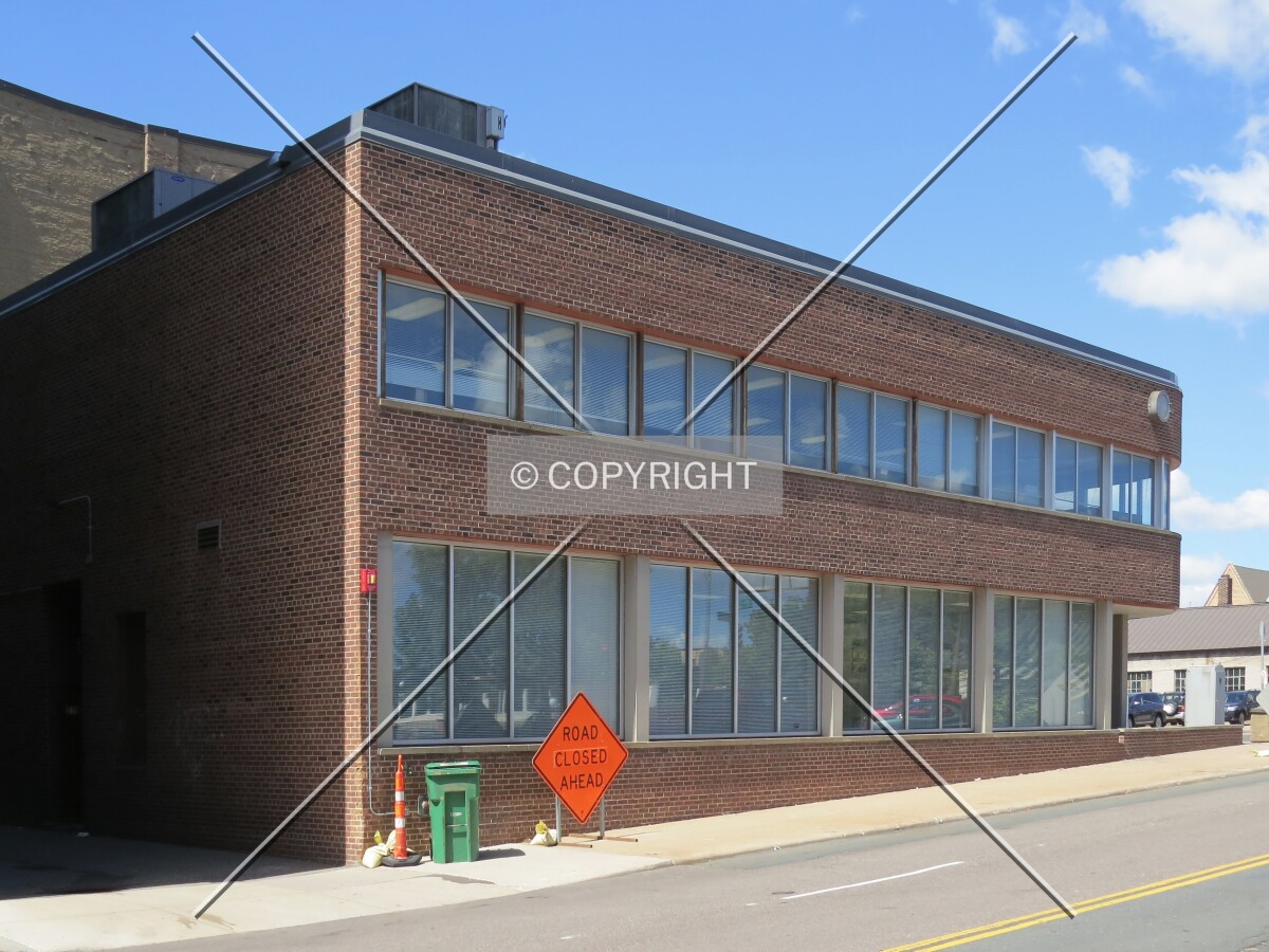 View to the northwest across Wall Street