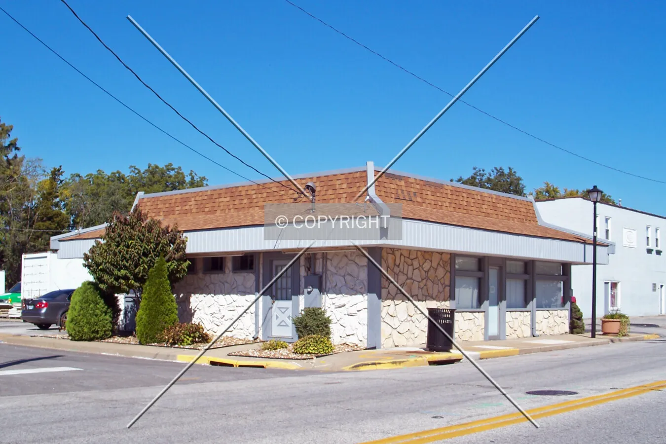 View from the southeast