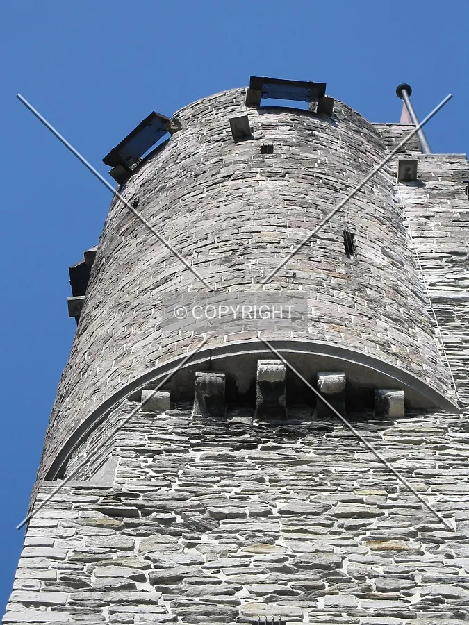 Detail of the ramparts of the main tower