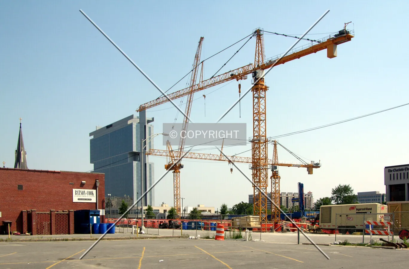 Cranes from the northwest