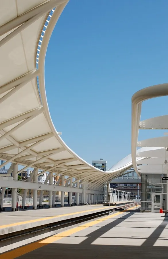 View of the Train Hall and platforms