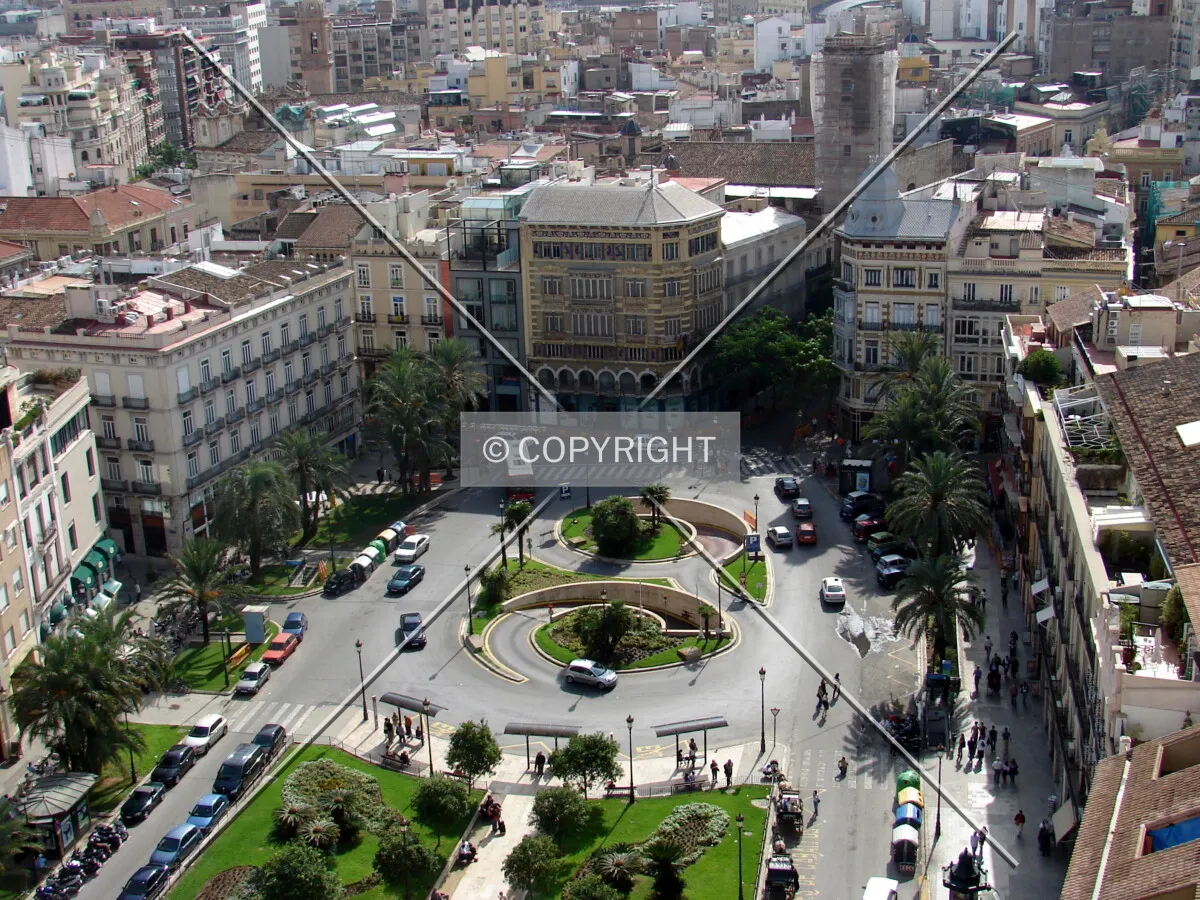 View over Plaza de la Reina