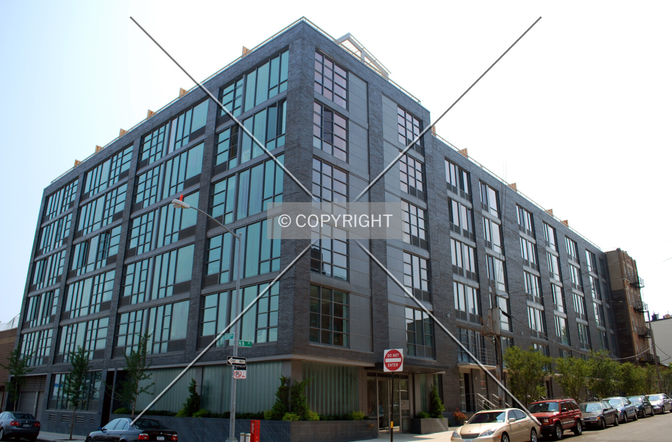 Looking eastward from Kent Avenue