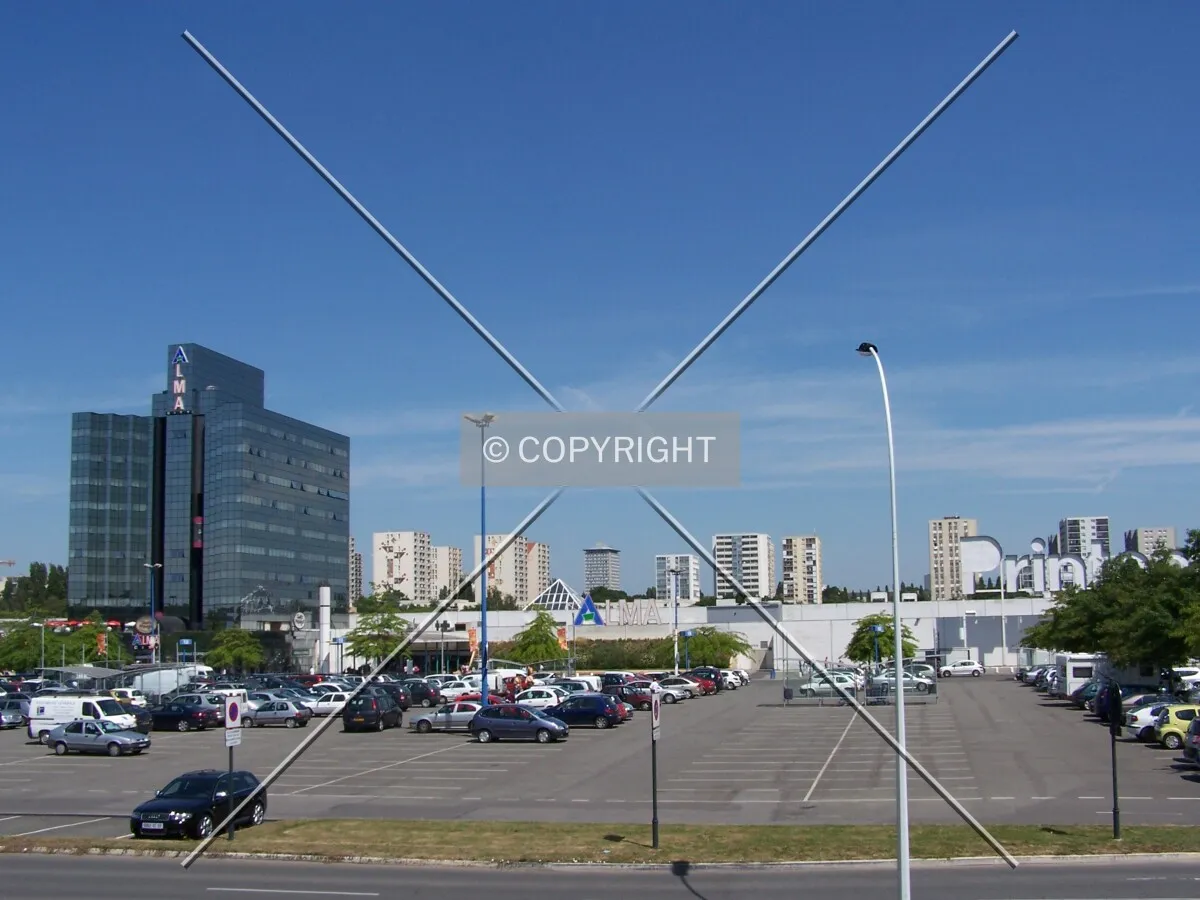 Vue éloignée avec quelques autres tours de Rennes sud