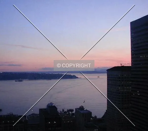 Sunset from BoA Tower April 28, 2003