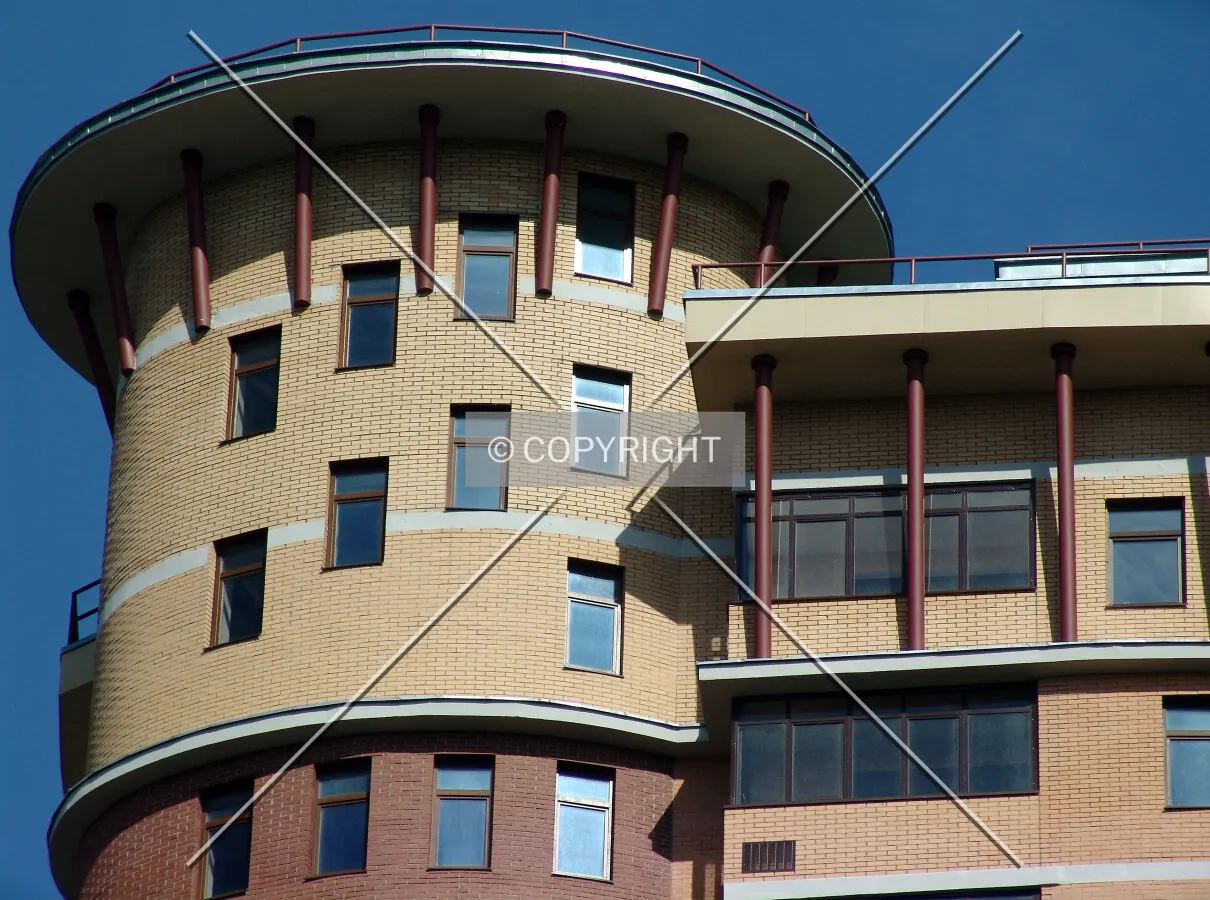 Exterior detail at the top