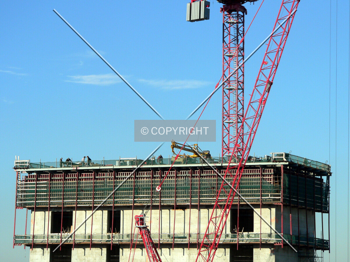 Top of the core with formwork visible