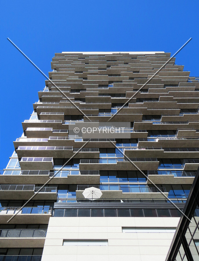 Looking up from 4th Street South