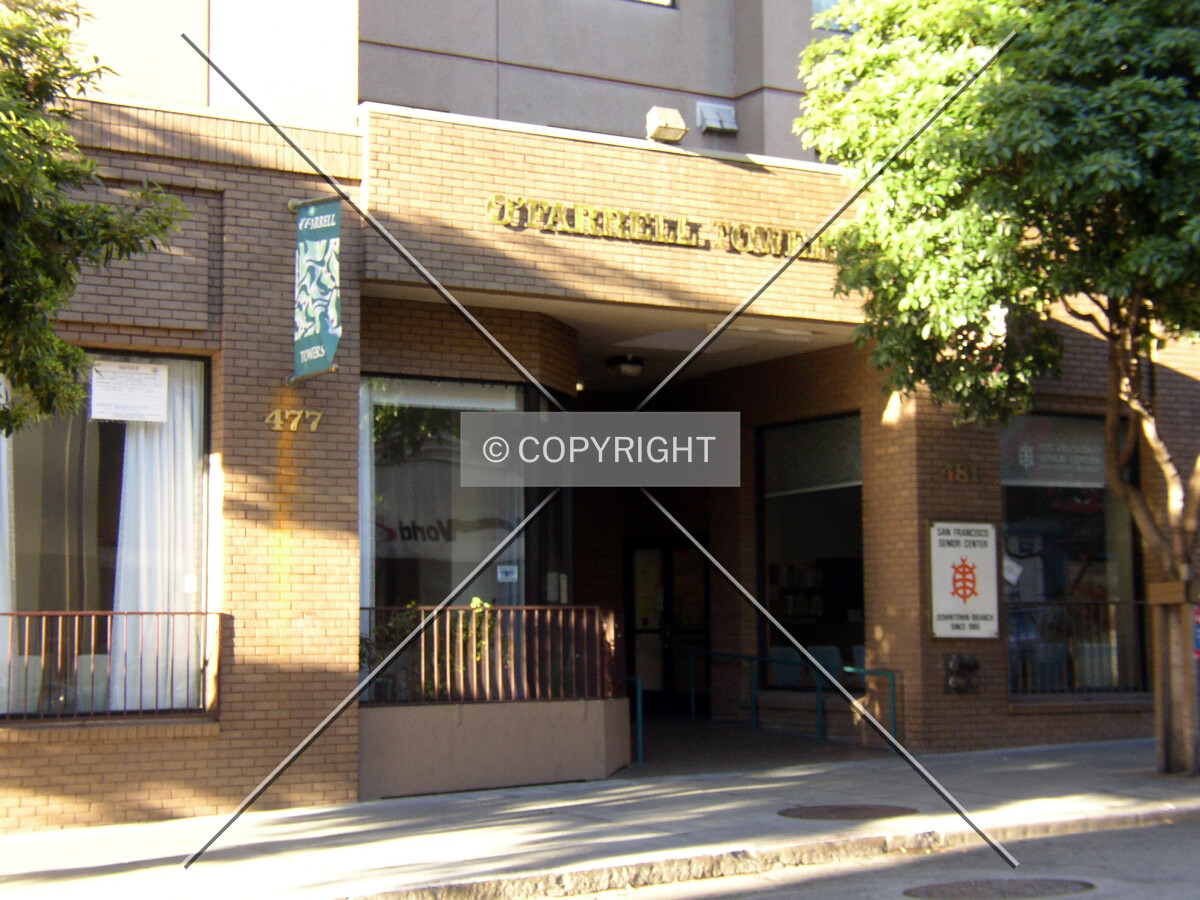 Main entrance off O'Farrell Street