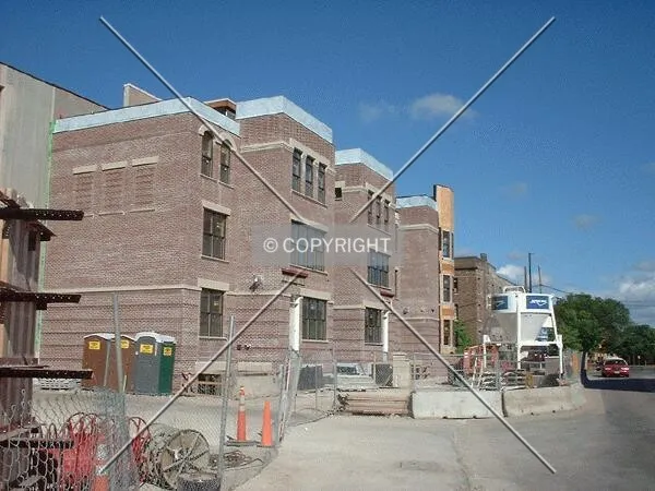 Brickwork complete on Grant Street Townhomes