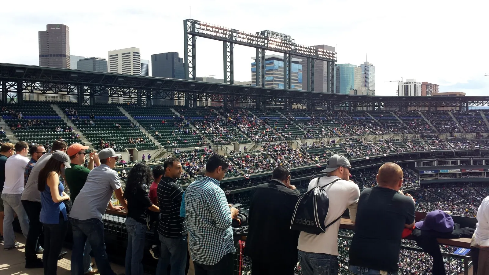 Fans at the rail