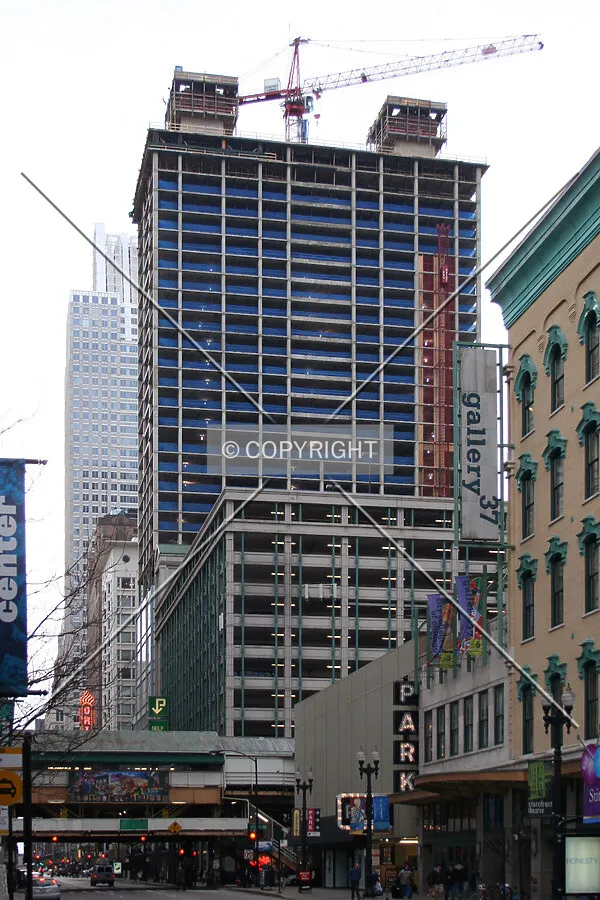 Looking west on Randolph Street