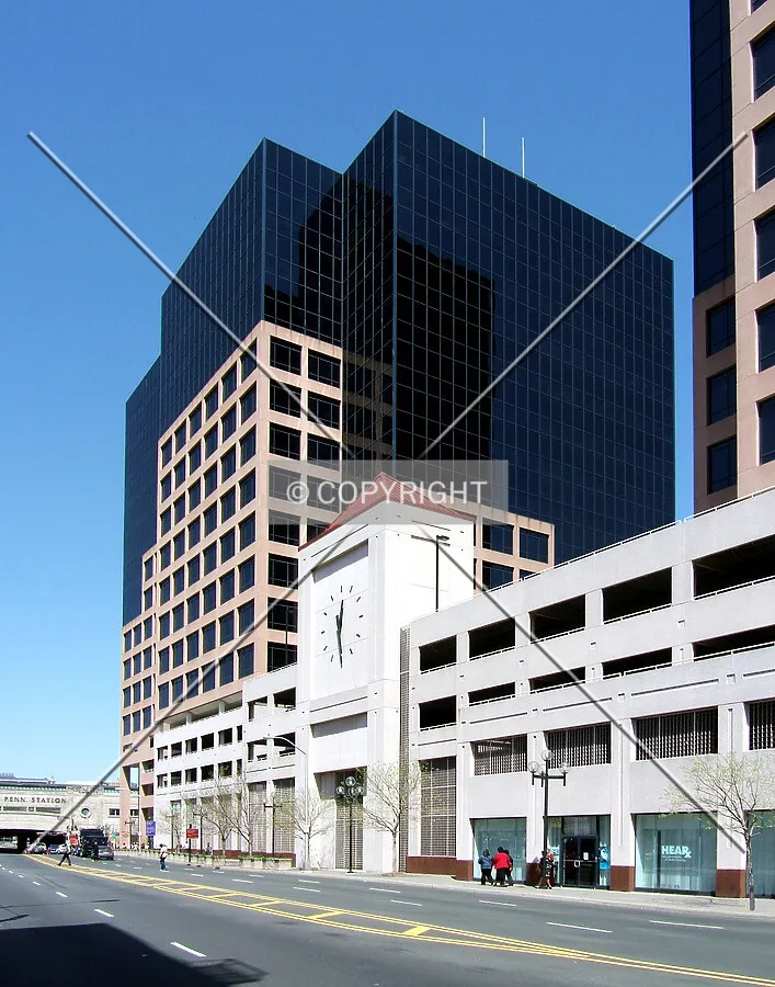 View from the southeast along Raymond Boulevard