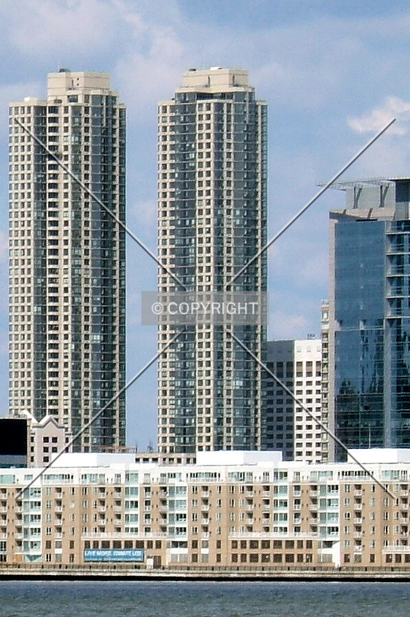 View northwest across the Hudson River from Lower Manhattan