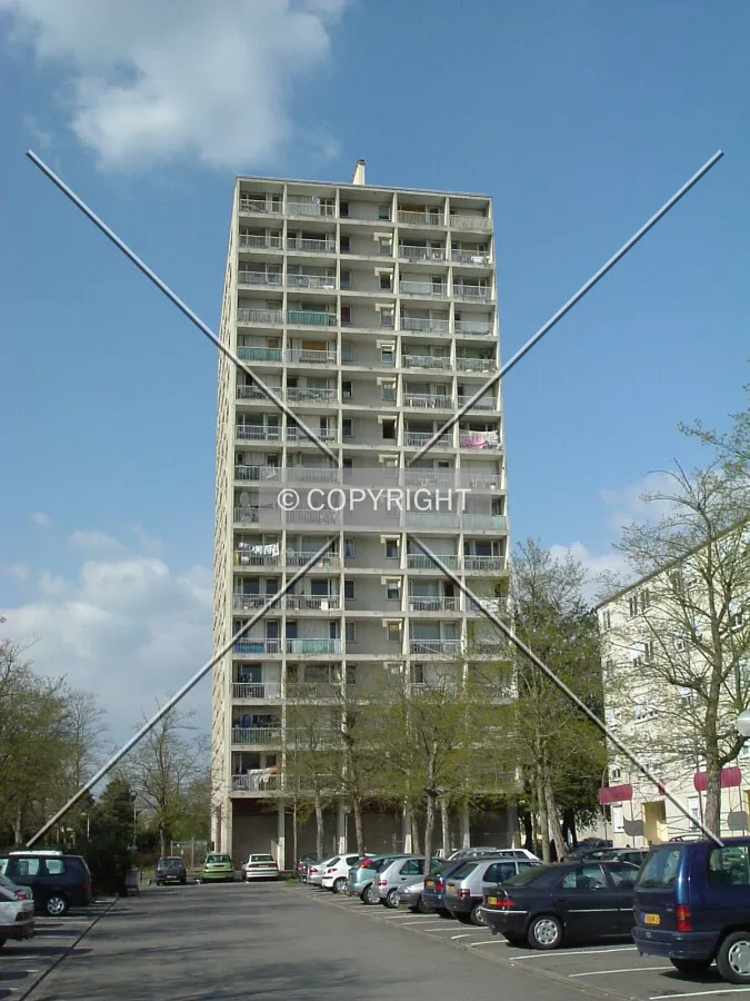 Façe sud avec balcons