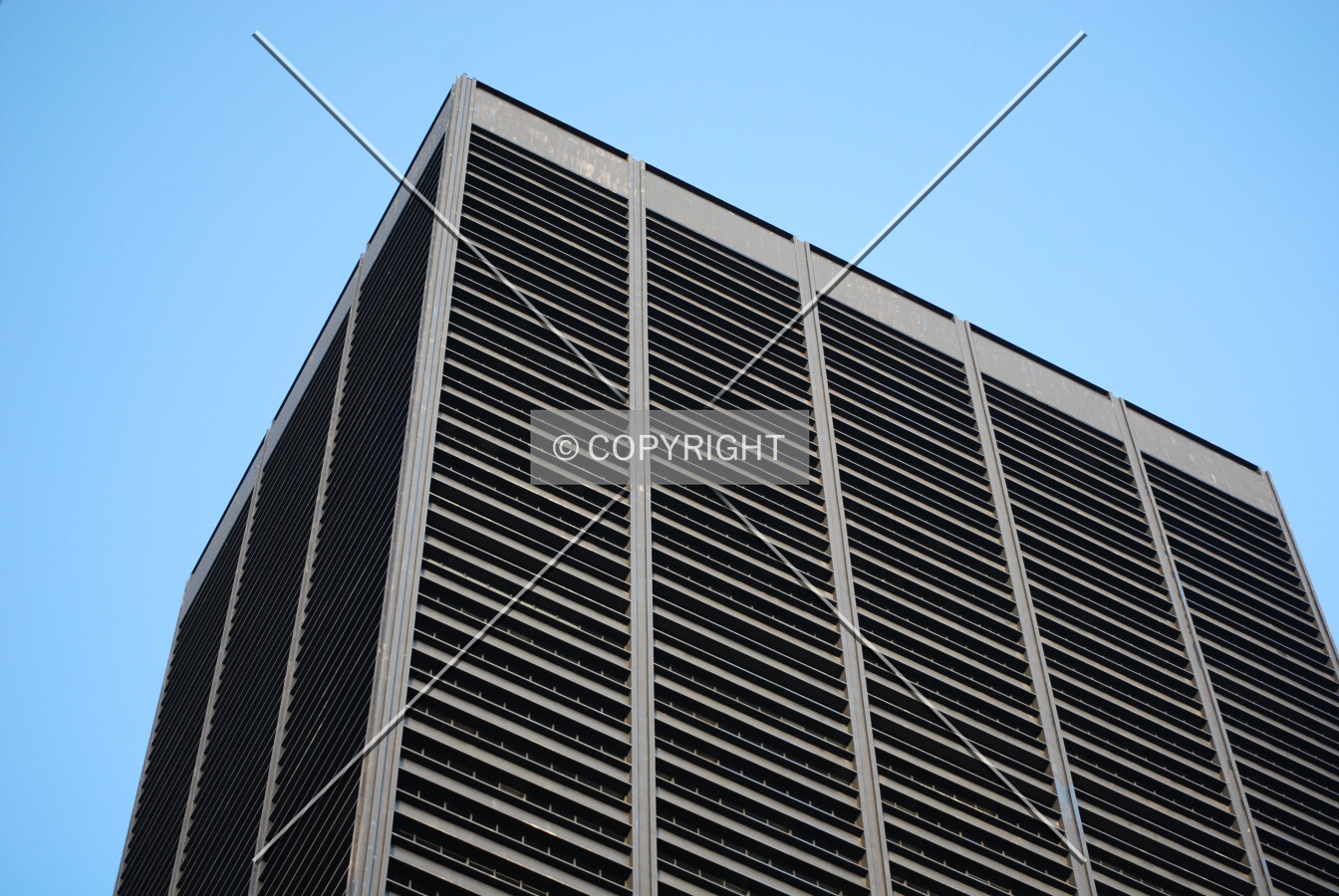Facade at the southwest end