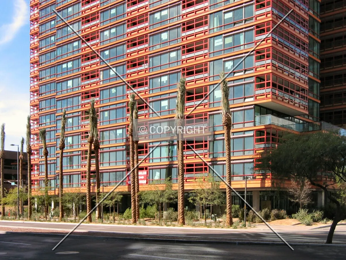 View to the southwest across North 24th Street