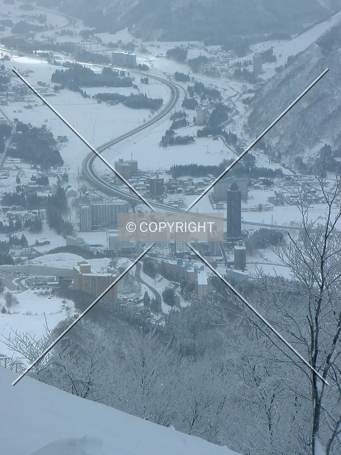 Shinkansen Train line and Yuzawa Valley