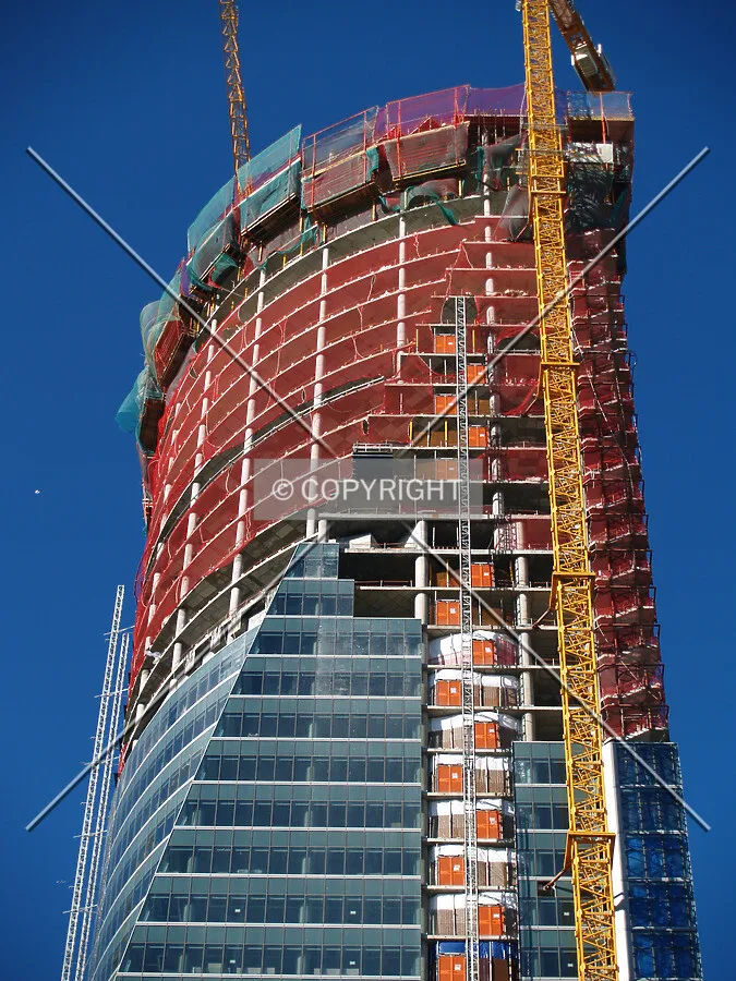 Looking up from the eastern side