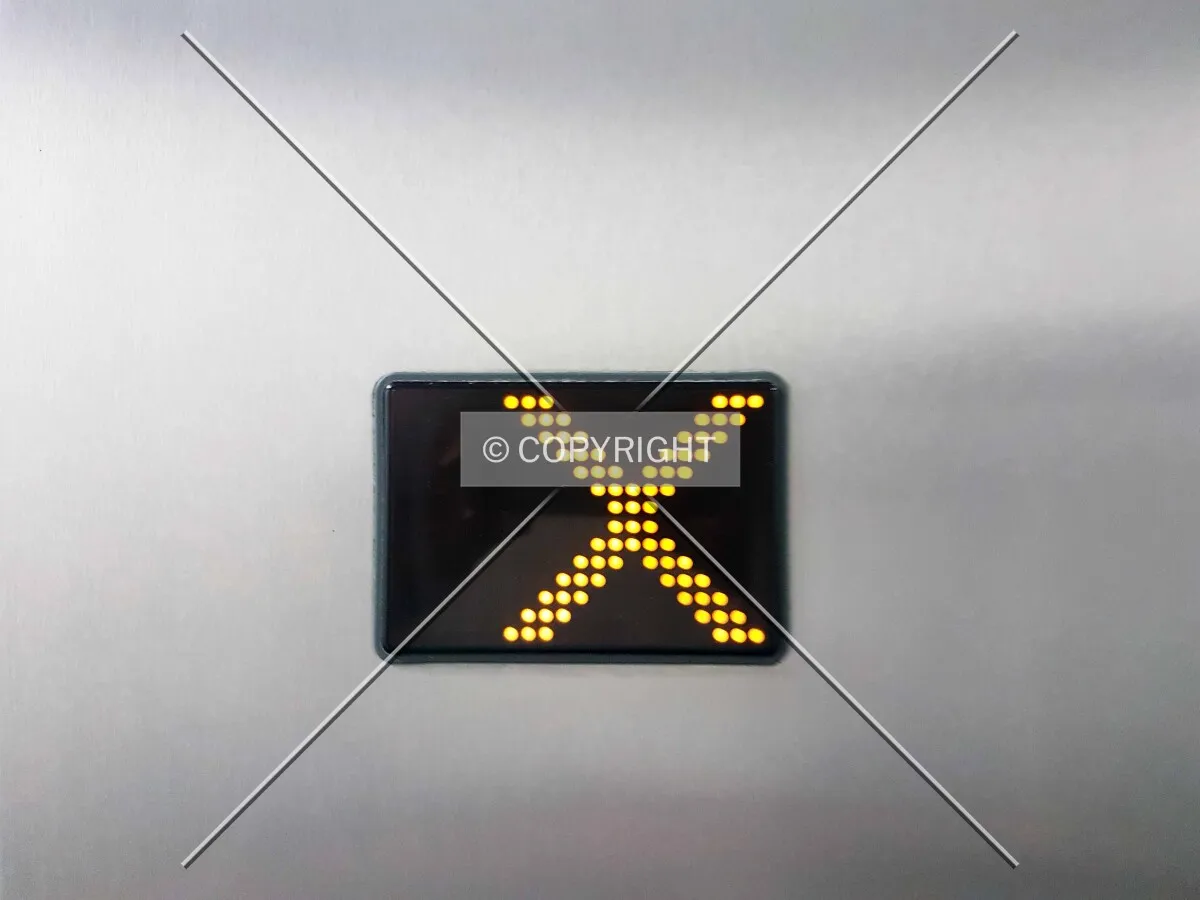 X - an elevator is out of service