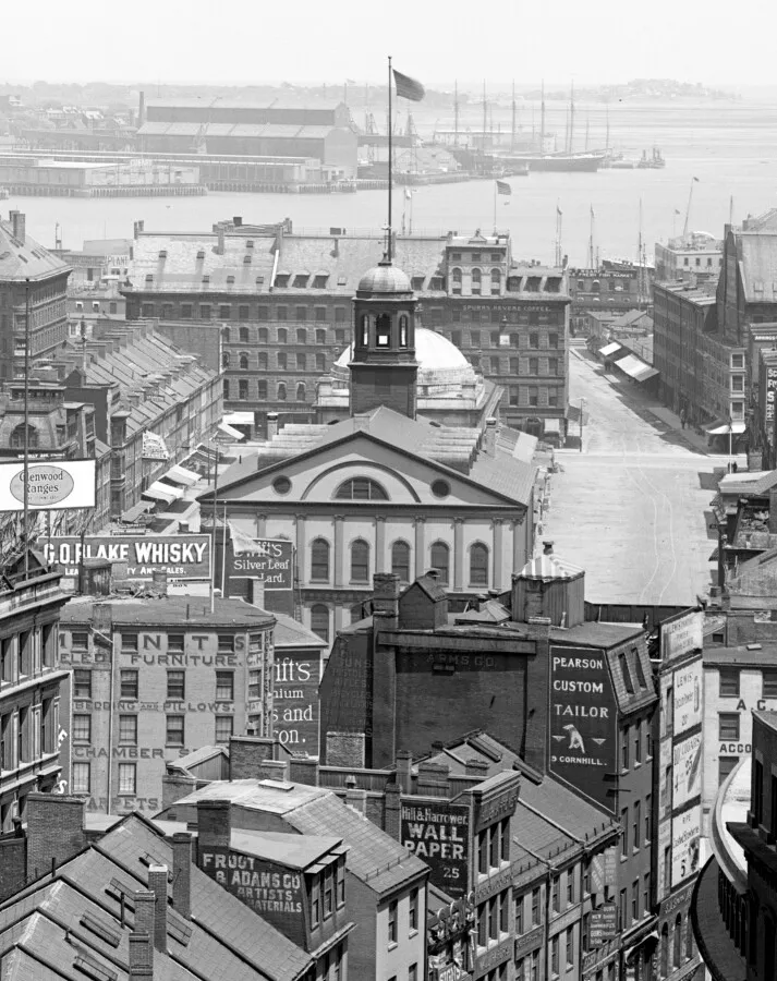 Vintage view from the southwest