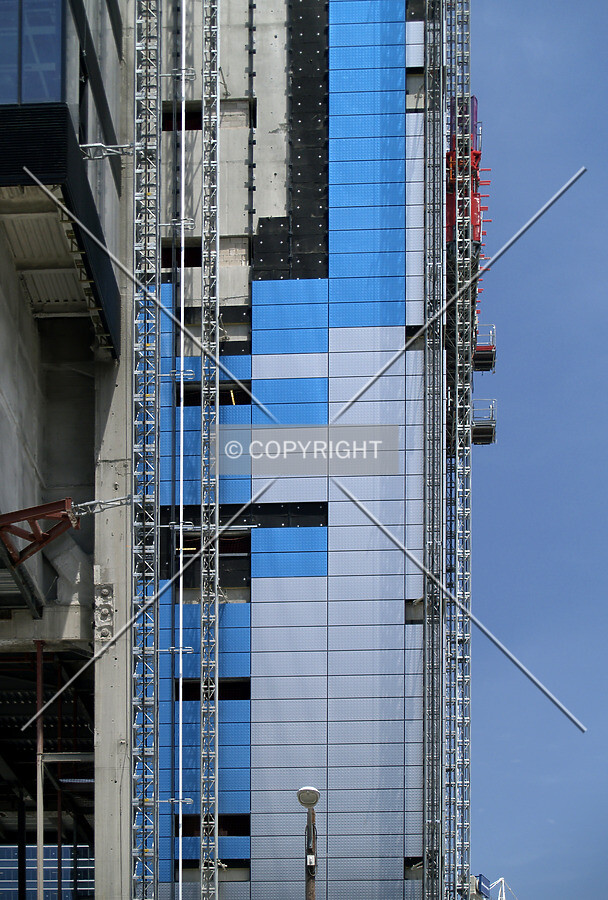 Detail of façade seen from the south