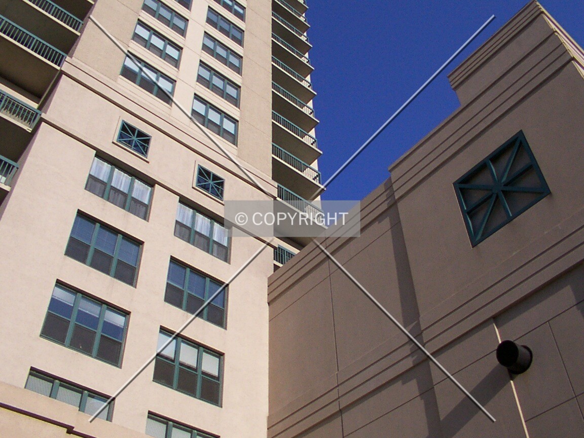 Detail of the lower floors