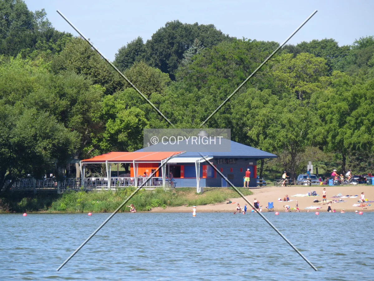 View to the west across Lake Nokomis