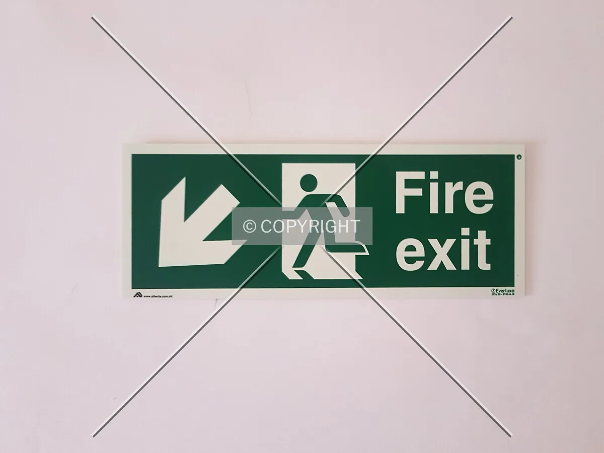Fire exit - stairs down