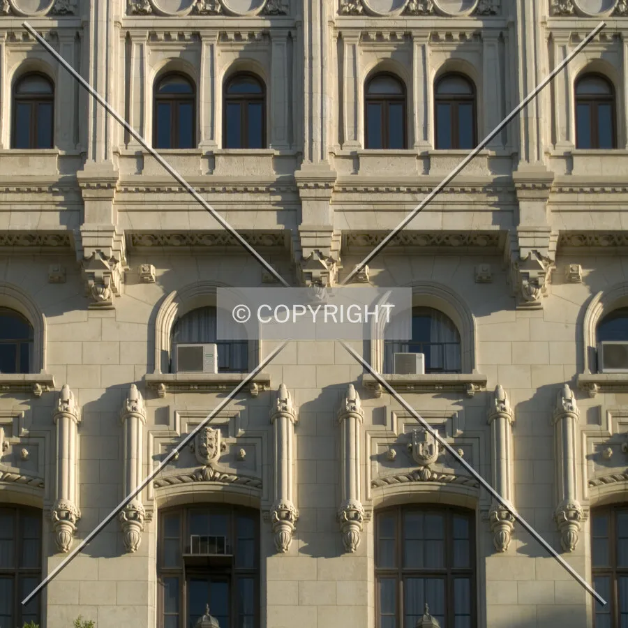 Detail of the northern façade