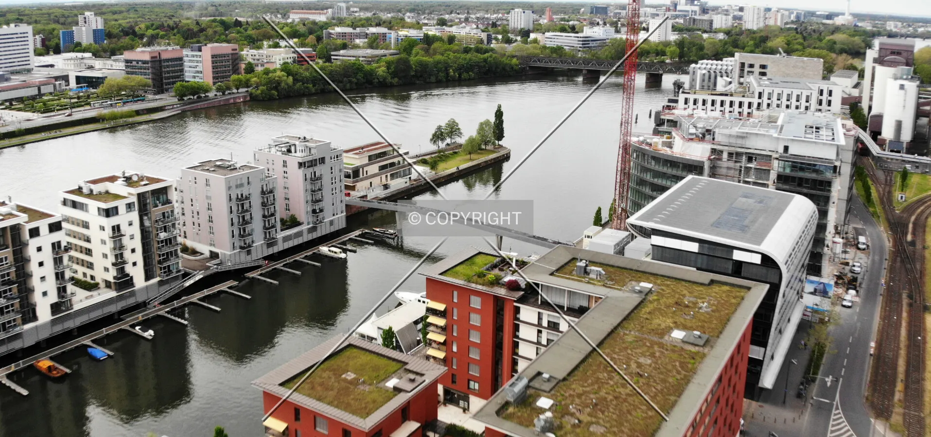 Buildings at Westhafen Frankfurt
