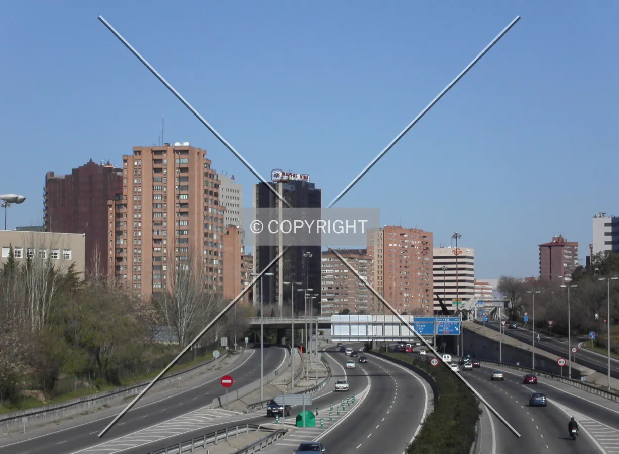 Northern Madrid from the M-30