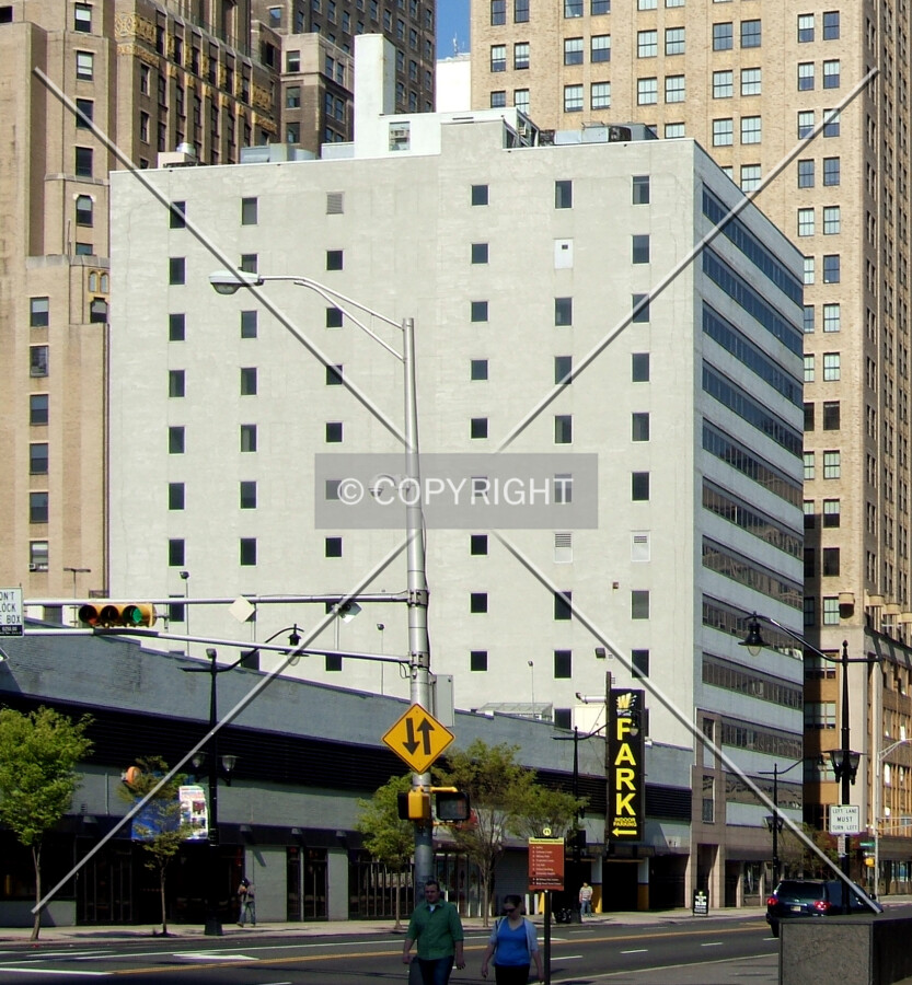 View from the east along Raymond Boulevard